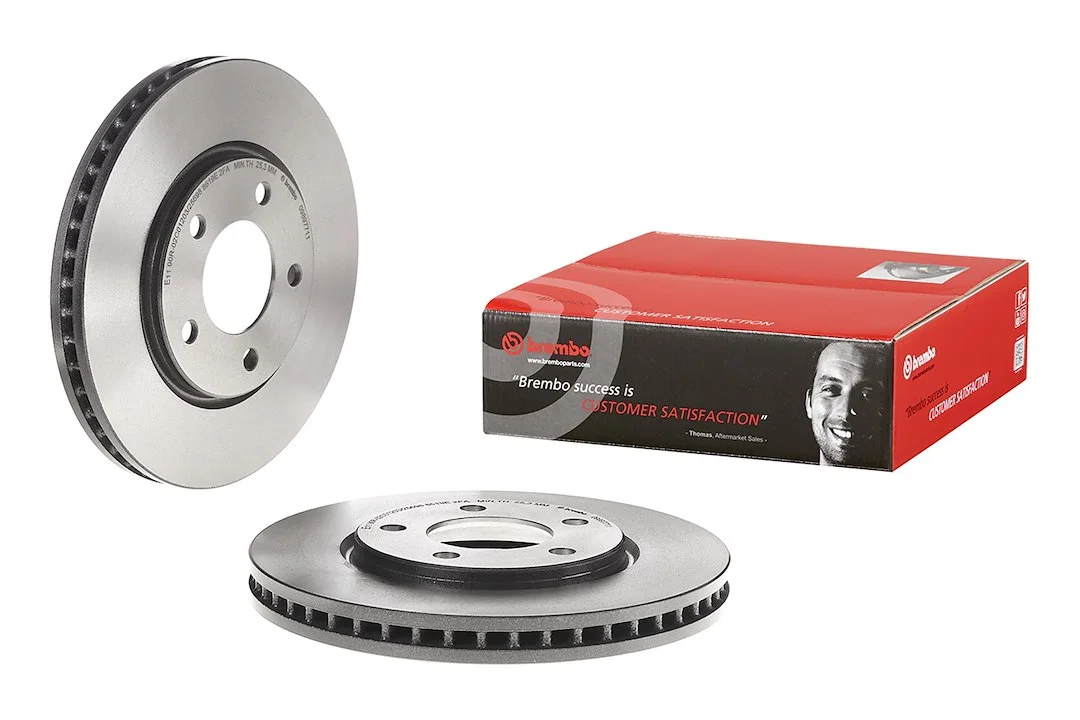 09897711C02 – BREMBO Brake Rotor, Vented One Piece Design Wheel Bolt Pattern 5 x 114.3 Millimeter 281 Millimeter Diam...